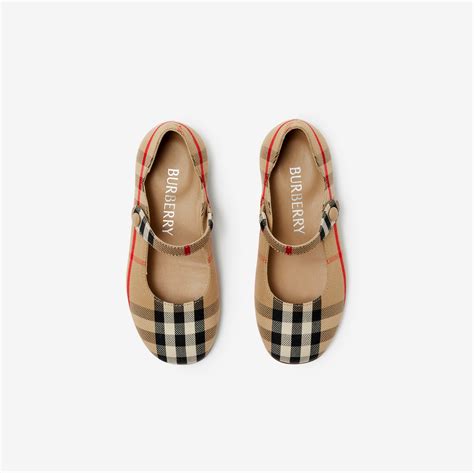 Check Mary Jane Flats in Archive beige .